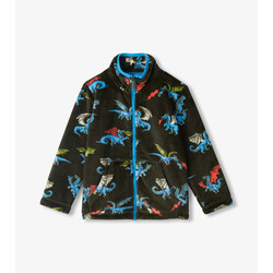 Hatley Hatley Fire Breathing Dragon Fuzzy Fleece Zip Up