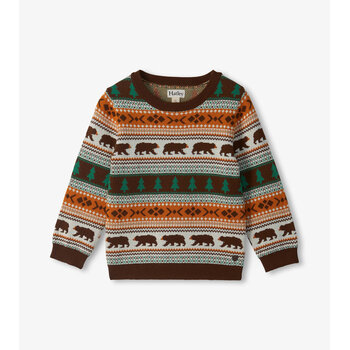 Hatley Hatley Forest Bear Crew Neck Sweater