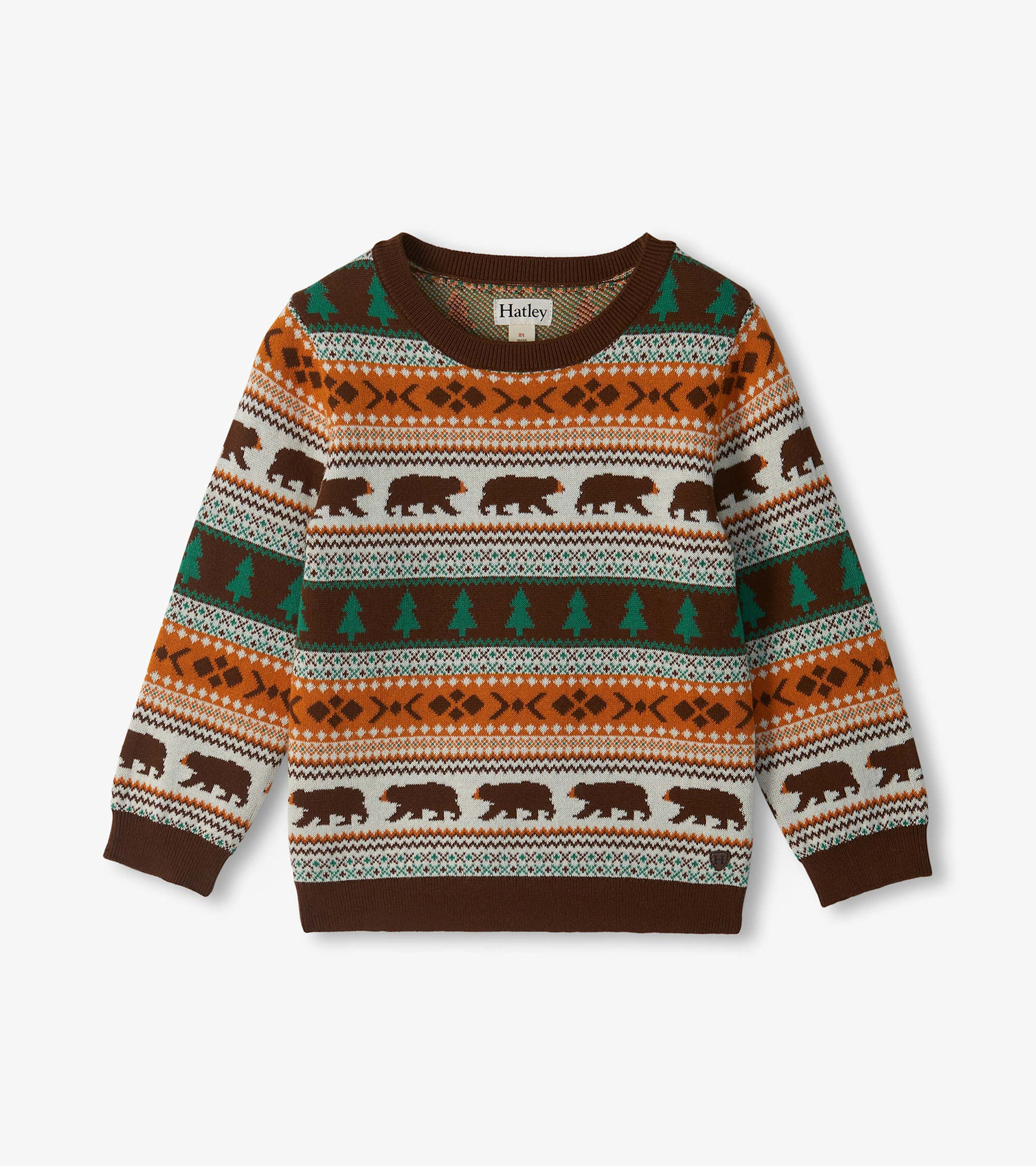 Hatley Hatley Forest Bear Crew Neck Sweater