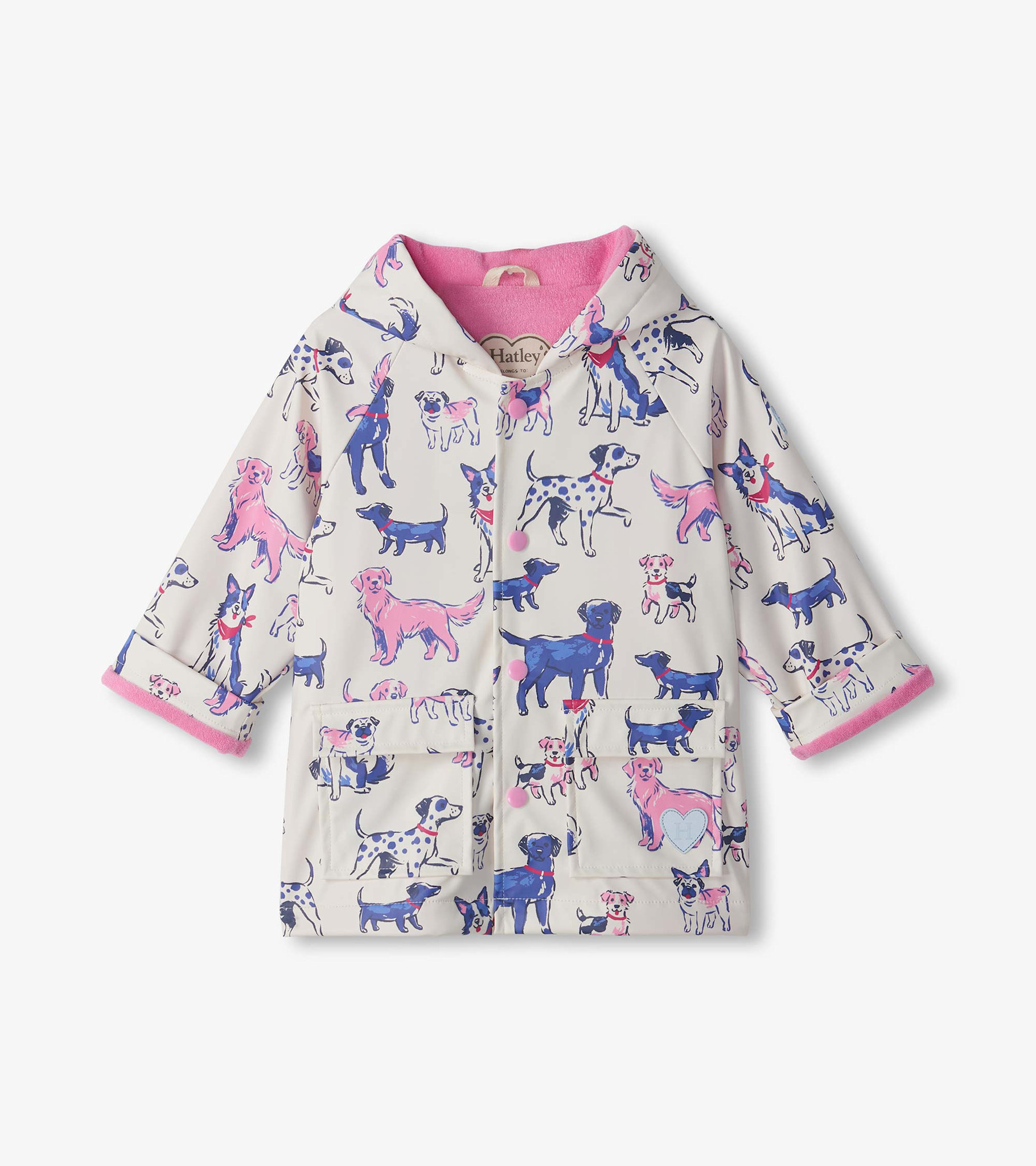 Hatley Hatley Little Pups Snap Rain Coat