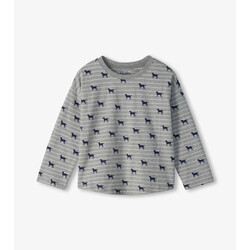 Hatley Hatley Tiny Pups Striped Drop Shoulder Tee