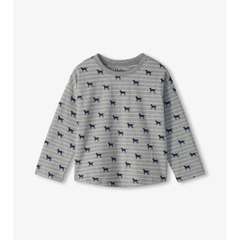 Hatley Hatley Tiny Pups Striped Drop Shoulder Tee