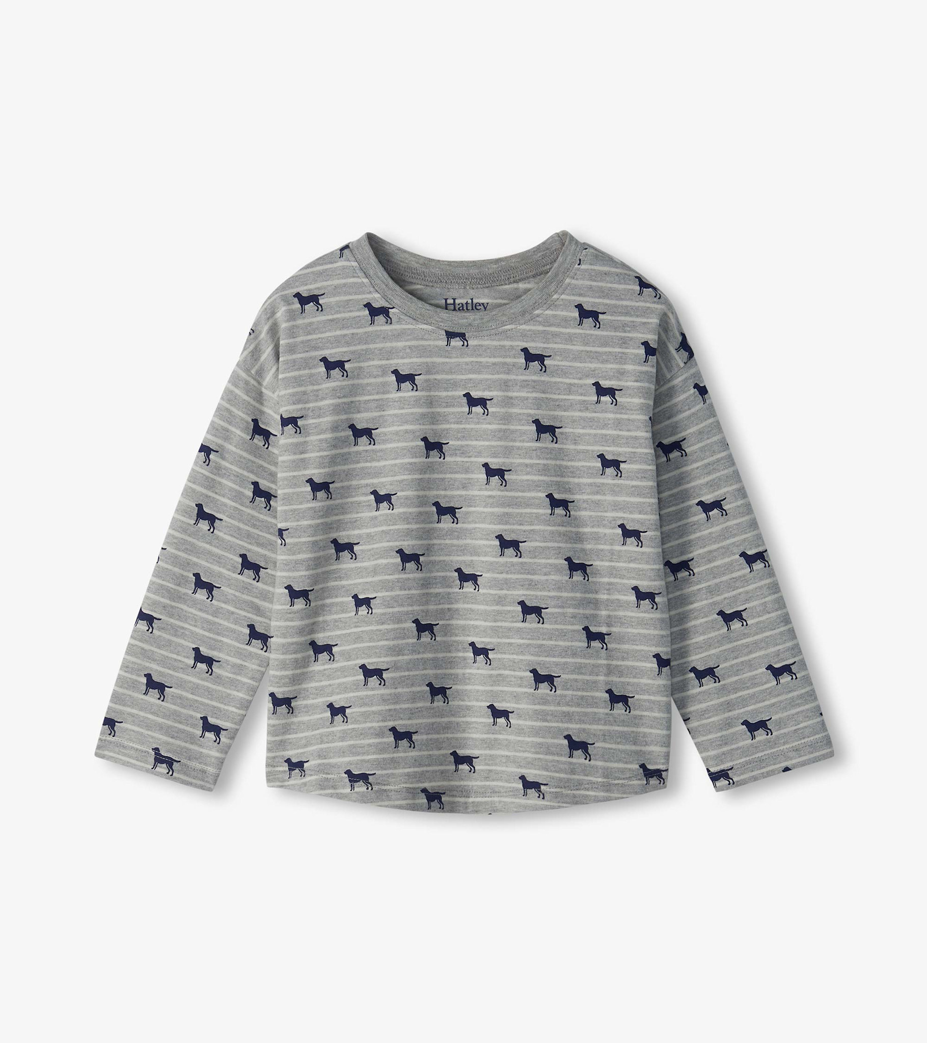 Hatley Hatley Tiny Pups Striped Drop Shoulder Tee