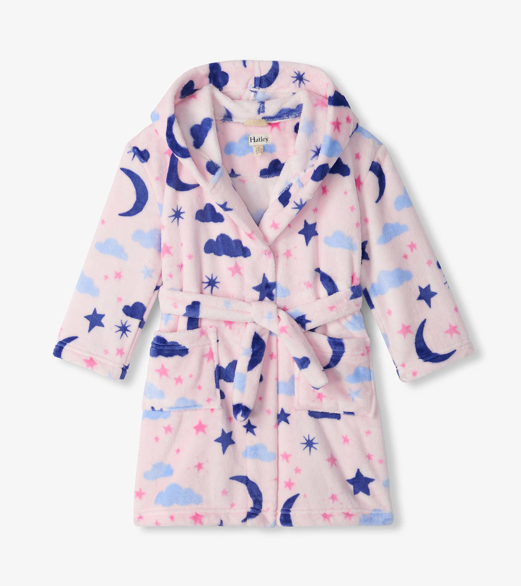 Hatley Hatley Night Sky Fuzzy Fleece Robe