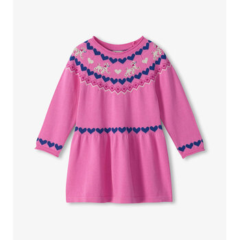 Hatley Hatley Pups Flared Pretty Sweater Dress