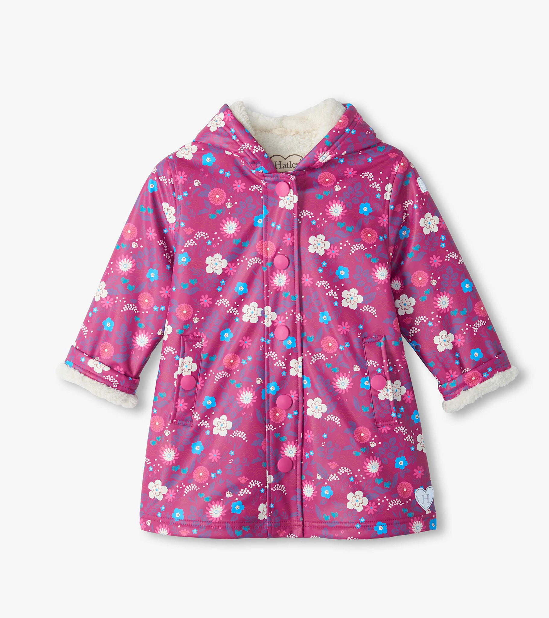Hatley Hatley Tiny Flowers Sherpa Lined Jacket