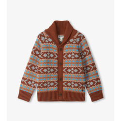 Hatley Hatley Woodsy Fair Isle Shawl Collar Cardigan