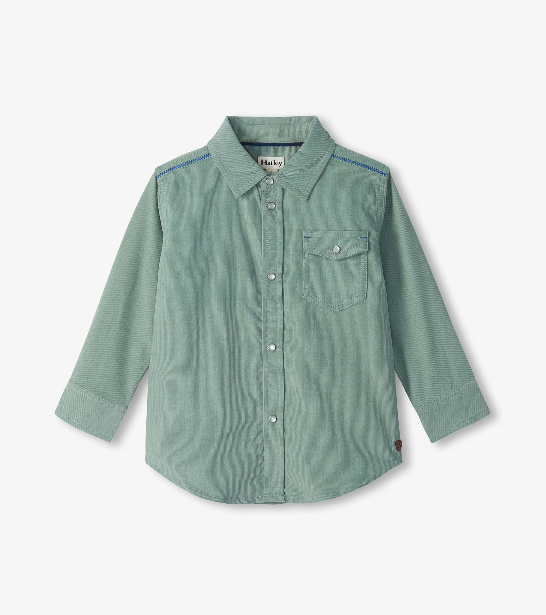 Hatley Hatley Chinois Fine Whale Cord Button Down Shirt