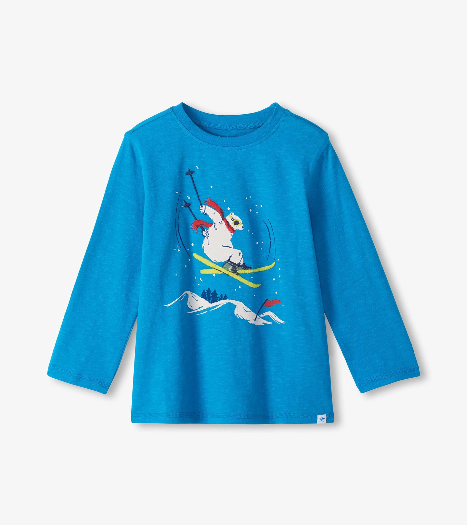 Hatley Hatley Skiing Bear Crew Neck Graphic Tee
