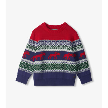 Hatley Hatley Holiday Fair Isle Crew Neck Sweater