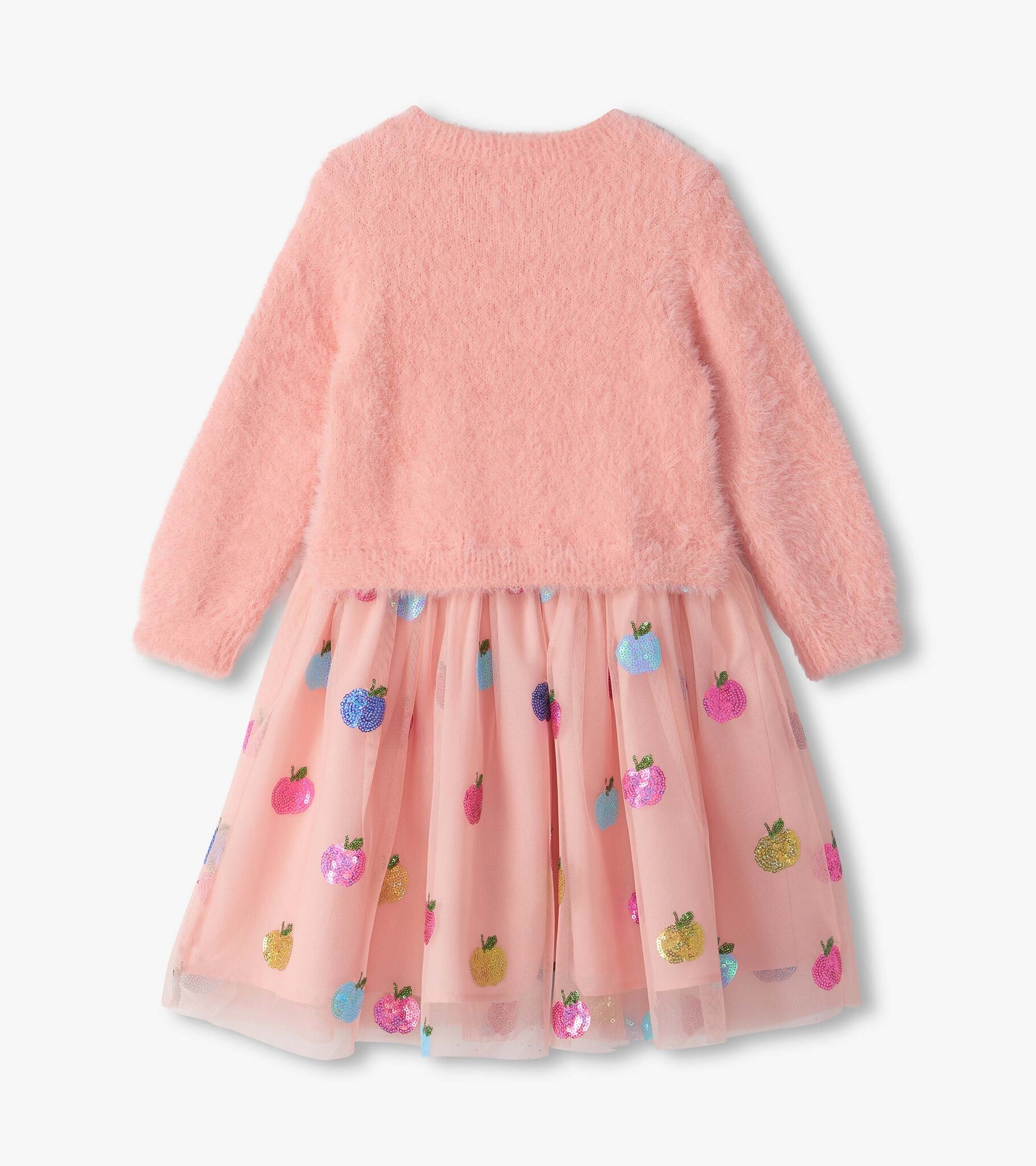 Hatley Hatley Apple Orchard Fuzzy Mixed Dress