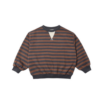 Rylee and Cru Rylee & Cru Mulberry Stripe Oversized Crew
