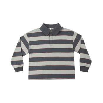Rylee and Cru Rylee & Cru Sage Stripe Rugby Polo