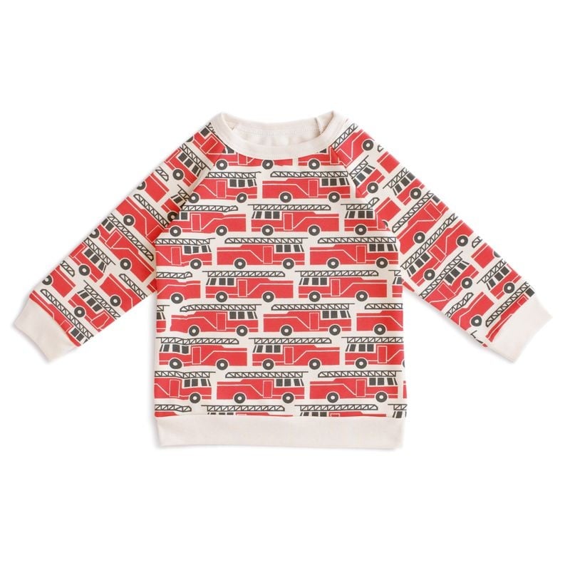 Winter Water Factory Winter Water Factory Sweatshirt - Firetrucks