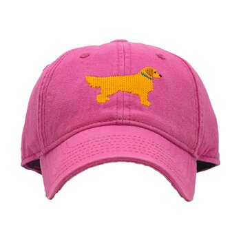 Harding Lane Harding Lane Golden Retriever on Bright Pink Baseball Hat