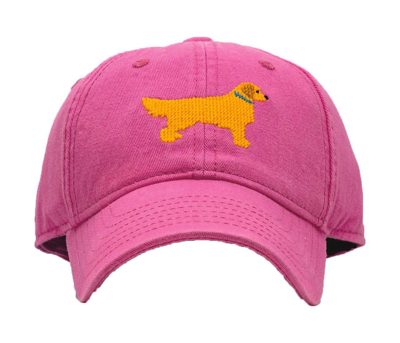 Harding Lane Harding Lane Golden Retriever on Bright Pink Baseball Hat