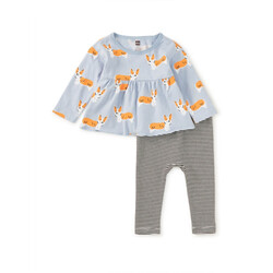 Tea Collection Tea Peplum Two Piece Baby Set