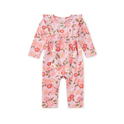 Tea Collection Tea Ruffle Shoulder Baby Romper