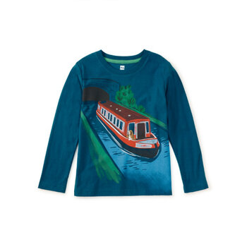 Tea Collection Tea Dog on a Boat Graphic Tee