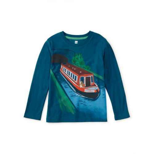 Tea Collection Tea Dog on a Boat Graphic Tee