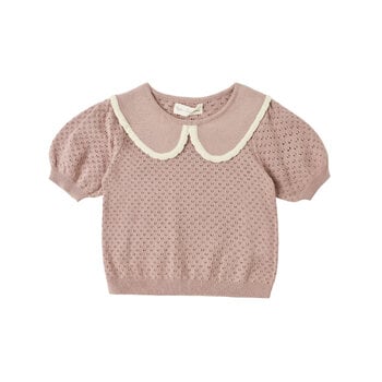 Rylee and Cru Rylee & Cru Pointelle Collared Top
