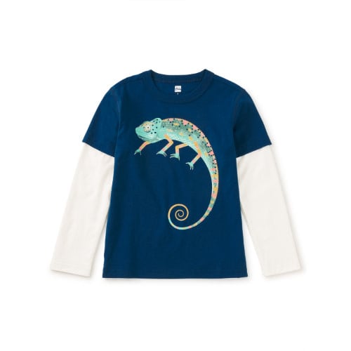 Tea Collection Tea Cool Chameleon Layered Tee