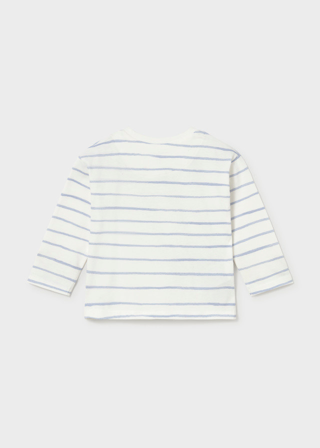 Mayoral Mayoral Stripe Car Long Sleeve Tee