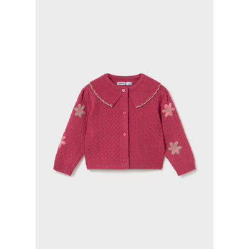 Mayoral Mayoral Floral Embroidered Cardigan
