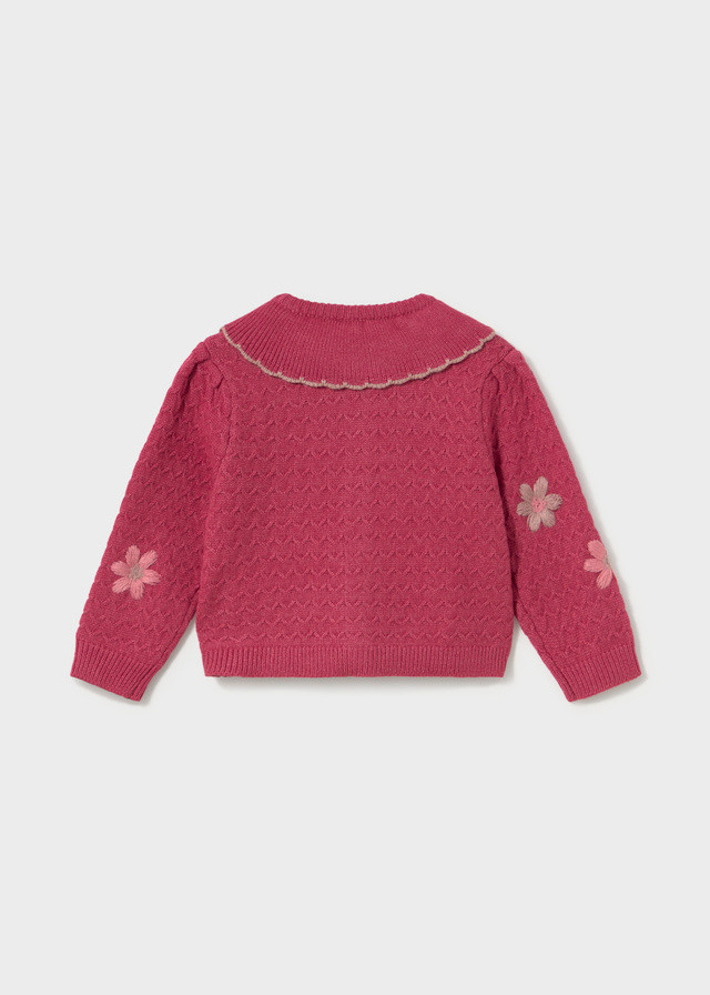 Mayoral Mayoral Floral Embroidered Cardigan