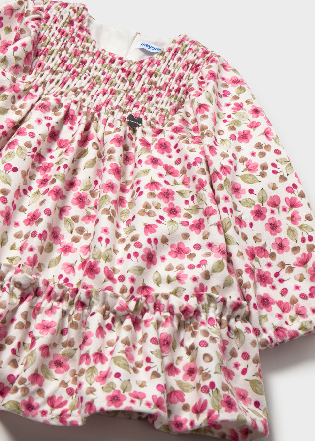 Mayoral Mayoral Floral Velvet Dress