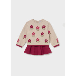 Mayoral Mayoral Floral Tricot Set