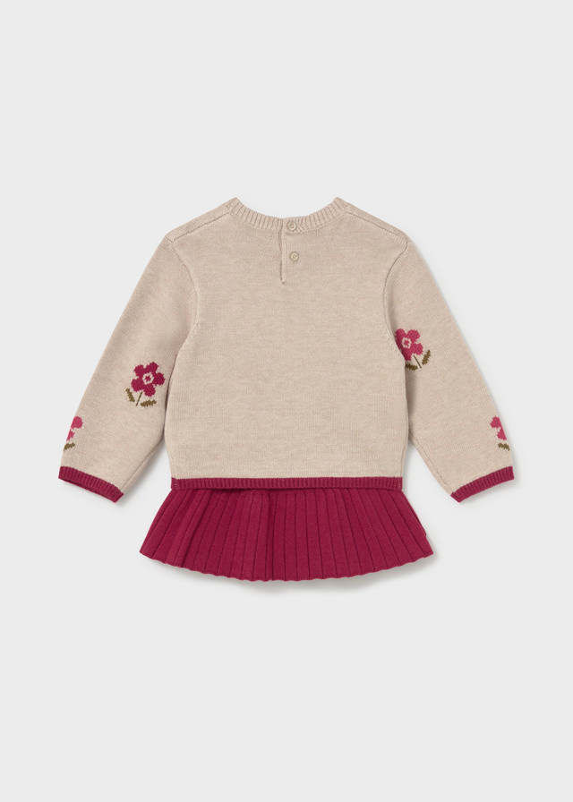 Mayoral Mayoral Floral Tricot Set