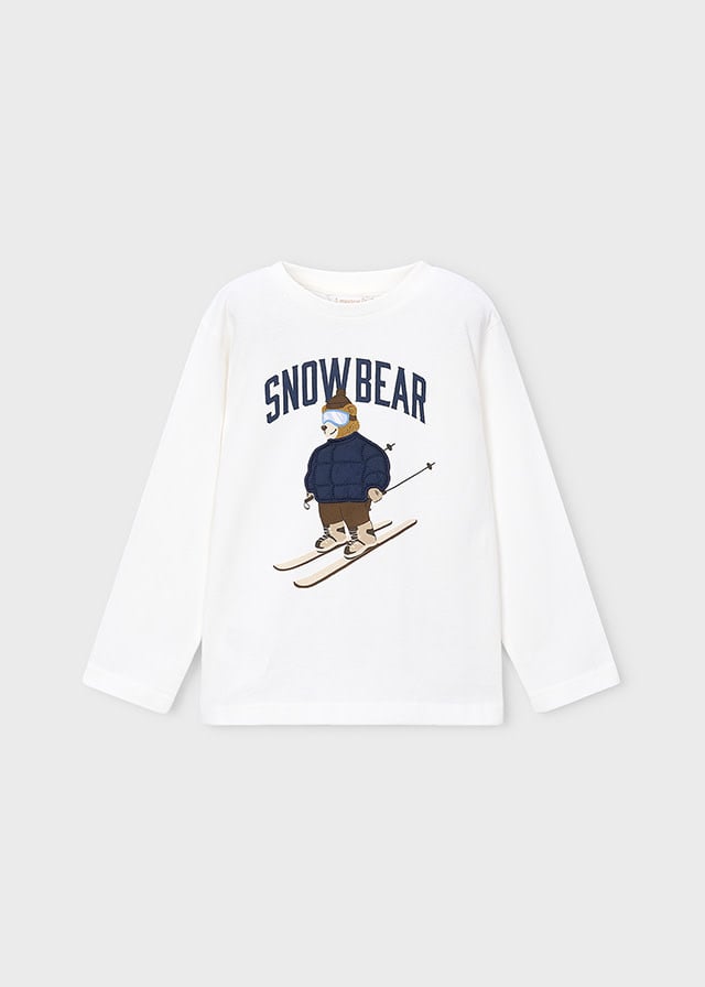 Mayoral Mayoral Snowbear Long Sleeve Tee