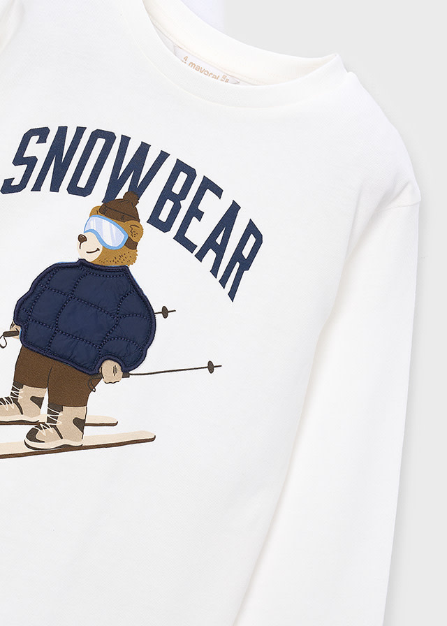 Mayoral Mayoral Snowbear Long Sleeve Tee