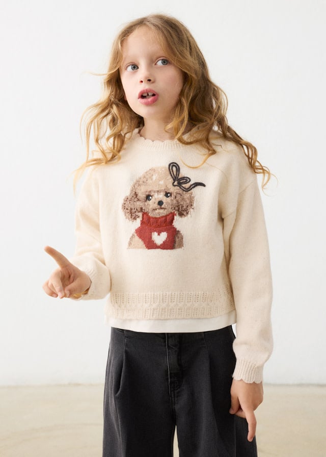 Mayoral Mayoral Cute Printed Sweater