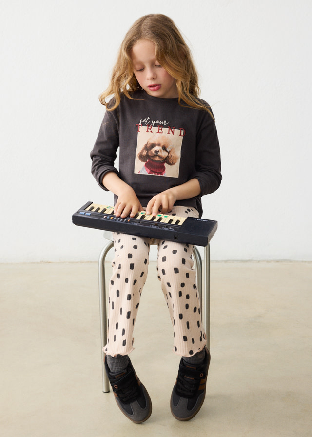 Mayoral Mayoral Rib Knit Flare Leggings