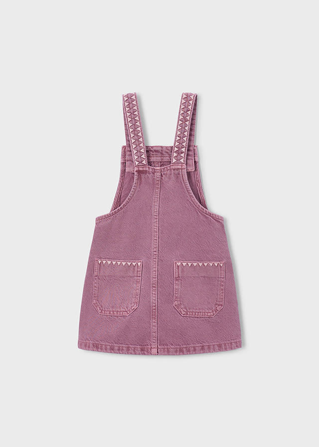 Mayoral Mayoral Embroidered Overall Dress