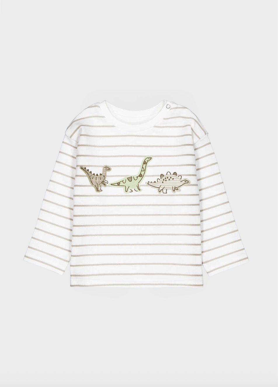Mayoral Mayoral Stripe Dino Long Sleeve Tee