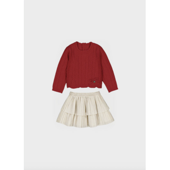 Mayoral Mayoral Fancy Sweater & Skirt Dress