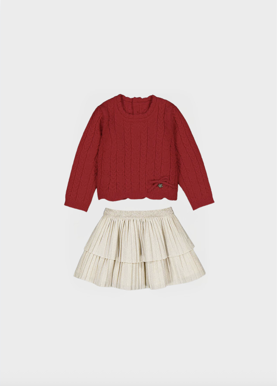 Mayoral Mayoral Fancy Sweater & Skirt Dress