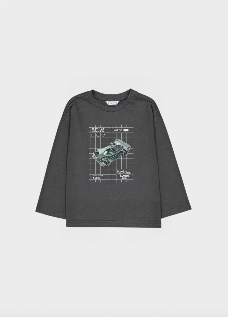 Mayoral Mayoral Glow in the Dark Car Long Sleeve Tee
