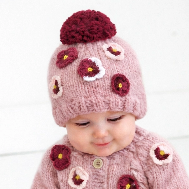 Huggalugs Huggalugs Pansy Rosy Beanie
