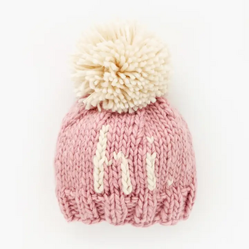 Huggalugs Huggalugs Hi. Rosy Hand Knit Beanie Hat