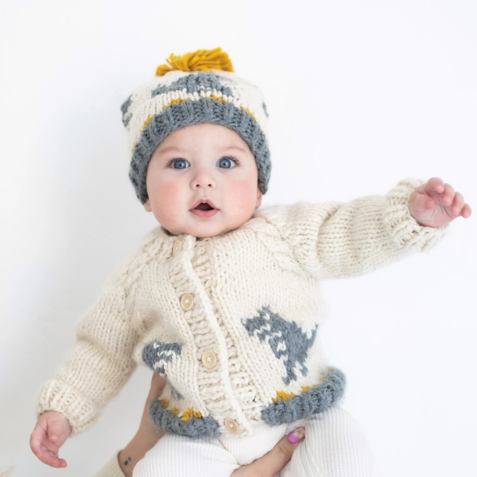 Huggalugs Huggalugs T-Rex Cardigan Sweater