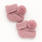Huggalugs Huggalugs Garter Stitch Baby Booties with Pom Poms