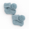 Huggalugs Huggalugs Garter Stitch Baby Booties with Pom Poms