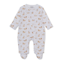 kissy kissy Kissy Kissy Puppy Paws Zipper Footie