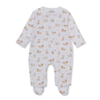 kissy kissy Kissy Kissy Puppy Paws Zipper Footie