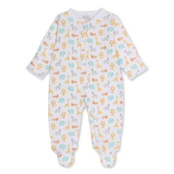 kissy kissy Kissy Kissy Baby Jungle Crew Zipper Footie