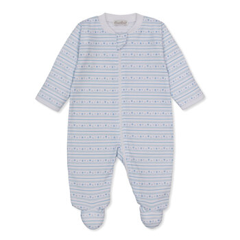kissy kissy Kissy Kissy Starry Stripes Zip Footie